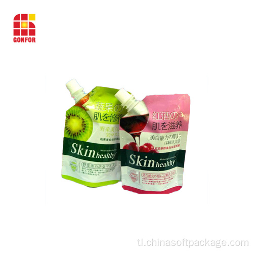 Spout stand up pouch para sa juice packaging